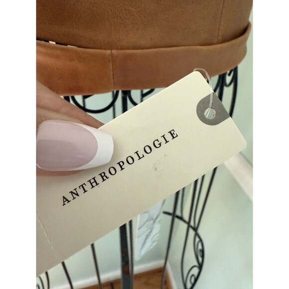 Anthropologie ADA Collection Tan Brown Leather Wrap Belt One Size - Picture 6 of 6